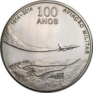  2,5 евро 2014 «100-летие военной авиации Португалии» Португалия, фото 1 
