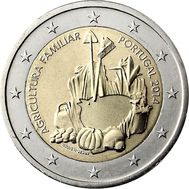  2 евро 2014 «Международный год семейных фермерских хозяйств» Португалия, фото 1 