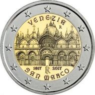 2 евро 2017 «400-летие завершения строительства собора Святого Марка в Венеции» Италия, фото 1 
