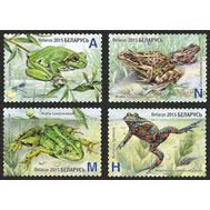  2015. Беларусь . Земноводные Амфибии. Лягушки. 4 Марки ., фото 1 