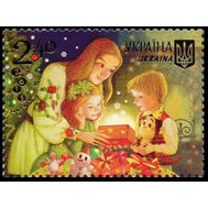  2015. Украина . С Новым годом и Рождеством. Марка., фото 1 