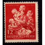  1943. Германия. Рейх. 859. Зимняя помощь. Матери и дети, фото 1 