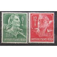  1944. Германия. Рейх. 894-895. Выставка службы труда Рейха. 2 марки, фото 1 