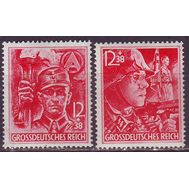  1945. Германия. Рейх. 909-910. Отряды SA и SS. 2 марки, фото 1 