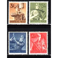  1943. Германия. Рейх. 850-853. Рабочие союзы. 8 лет рабочей армии. 4 марки, фото 1 