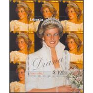  1997. Либерия. Принцесса Диана. Блок. MNH., фото 1 