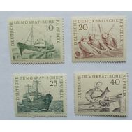  1961. Германия. ГДР. 817-820. Корабли. Морское рыболовство. 4 Марки. MNH., фото 1 