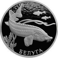  2 рубля 2019 «Красная книга: белуга», фото 1 
