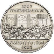  1 доллар 1982 «115 лет Конституции» Канада, фото 1 
