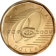  1 доллар 2009 «Монреаль Канадиенс 100 лет» Канада, фото 1 