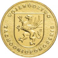  2 злотых 2005 «Западно-Поморское воеводство» Польша, фото 1 