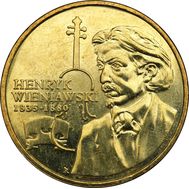  2 злотых 2001 «XII Международный конкурс им. Генрика Венявского» Польша, фото 1 