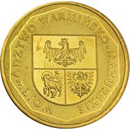  2 злотых 2005 «Варминско-Мазурское воеводство» Польша, фото 1 