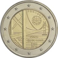  2 евро 2016 «50-летие моста «Имени 25 Апреля» Португалия, фото 1 
