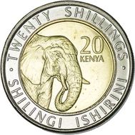  20 шиллингов 2018 «Слон» Кения, фото 1 