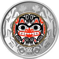  2 доллара 2020 «Билл Рид» Канада (цветная), фото 1 