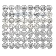  Набор 56 монет-квотеров «Парки США (Прекрасная Америка)» 2010-2021 (дворы P+D), фото 1 