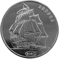  1 доллар 2021 «Парусник «Аврора» Остров Флорес, фото 1 