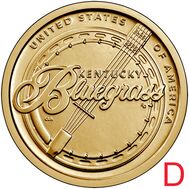  1 доллар 2022 «Блюграсс. Кентукки» США D (Американские инновации), фото 1 