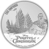  2 доллара 2021 «Императрица. Сяо Фэнь. Пираты Карибского моря» Ниуэ (серебро 1 унция), фото 1 