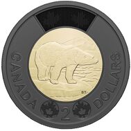  2 доллара 2022 «Дань уважения королеве Елизавете II» Канада, фото 1 