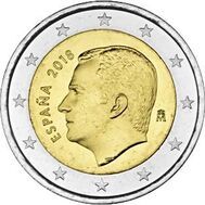  2 евро 2018 Испания, фото 1 