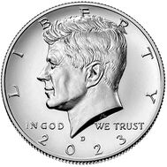  50 центов 2023 «Джон Кеннеди» США D, фото 1 