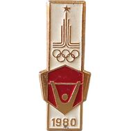  Значок «Тяжелая атлетика. Олимпиада-80 в Москве» СССР, фото 1 