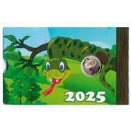  Жетон СПМД &laquo;Год Змеи&raquo; 2024/2025 в календаре (зеленый), фото 1 