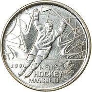  25 центов 2009 «Победа мужской сборной по хоккею на олимпиаде 2002. XXI Олимпийские игры 2010 в Ванкувере» Канада, фото 1 