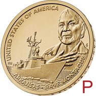  1 доллар 2025 «Рей Монтегю. Арканзас» P (Американские инновации), фото 1 