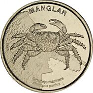  50 колон 2023 (2025) «Мангровый лес. Мангровый краб-скакун» Коста-Рика, фото 1 