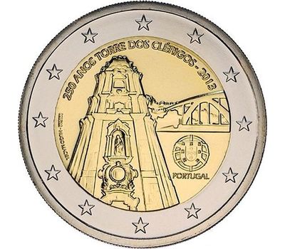  Монета 2 евро 2013 «250 лет башне Клеригуш» Португалия, фото 1 