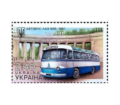  Почтовая марка «Киевский транспорт. Автобус» Украина, 2015, фото 1 