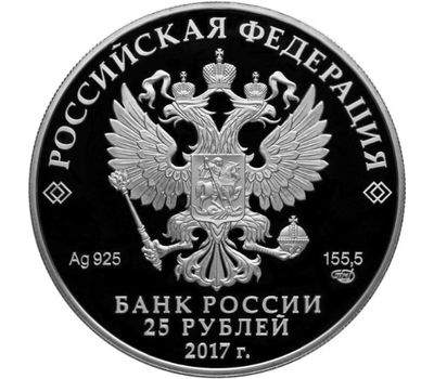  Серебряная монета 25 рублей 2017 «Портбукет», фото 2 