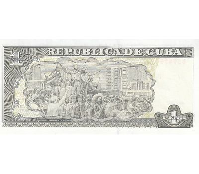  Банкнота 1 песо 2011 Куба Пресс, фото 2 