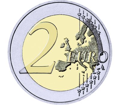  Монета 2 евро 2018 «175 лет со дня смерти Великого герцога Гийома I» Люксембург, фото 2 