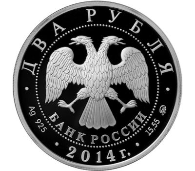  2 рубля 2014 «Спортивная гимнастика: Шахлин, Адрианов и Латынина» (3 монеты, серебро), фото 5 