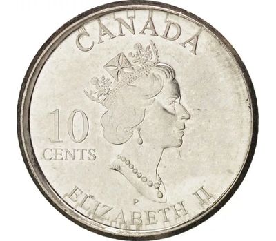  Монета 10 центов 2001 «Волонтёры» Канада, фото 2 