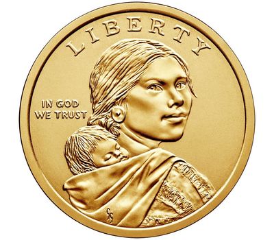  Монета 1 доллар 2016 «Радисты-шифровальщики Первой и Второй мировых войн» США P (Сакагавея), фото 2 