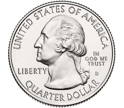  Монета 25 центов 2010 «Национальный парк Гранд-Каньон» (4-й нац. парк США) D, фото 2 