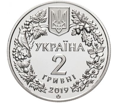  Монета 2 гривны 2019 «Орлан-белохвост» Украина, фото 2 