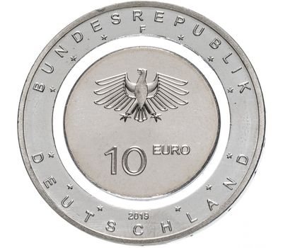  Монета 10 евро 2019 «В воздухе. Параплан» Германия, фото 2 