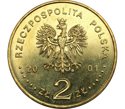  Монета 2 злотых 2001 «XII Международный конкурс им. Генрика Венявского» Польша, фото 2 