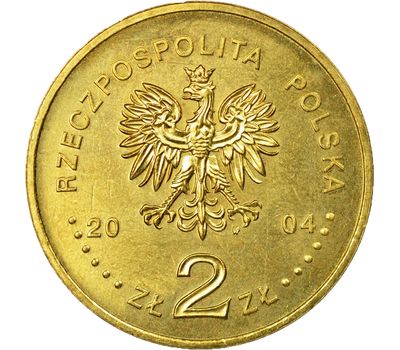  Монета 2 злотых 2004 «85 лет полиции» Польша, фото 2 