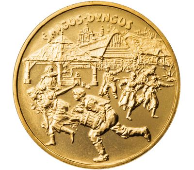  Монета 2 злотых 2003 «Поливальный понедельник» Польша, фото 1 