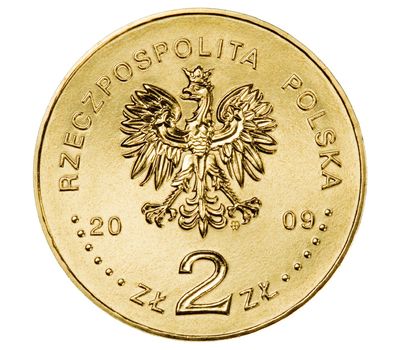  Монета 2 злотых 2009 «65-я годовщина Варшавского восстания» Польша, фото 2 