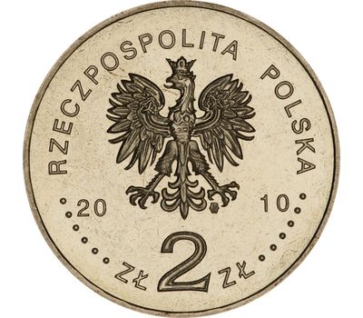  Монета 2 злотых 2010 «95 лет Яну Твардовскому» Польша, фото 2 