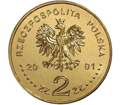  Монета 2 злотых 2001 «Михал Седлецкий (1873 — 1940)» Польша, фото 2 