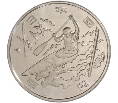  Монета 100 йен 2019 «XXXII Летние Олимпийские игры в Токио. Гребля» Япония, фото 1 